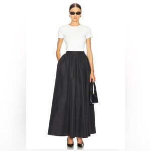 L’academie by Marianna Raelyn Black Maxi Taffeta skirt size xxs